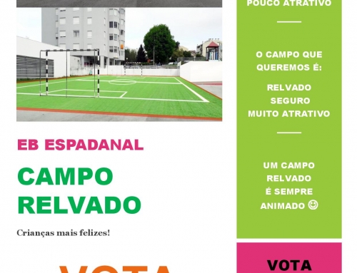 Vencedor do Orçamento Participativo Municipal 2018 (a nível de escola): Campo Relvado
