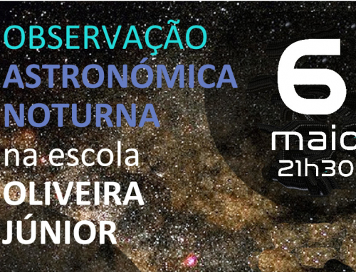 Observação astronómica noturna na Escola Oliveira Júnior